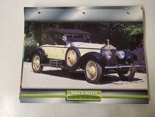 CARTE FICHE VOITURES D'EXCEPTION ROLLS ROYCE 40/50 HP SILVER GHOST