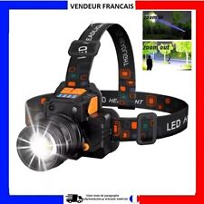 Lampe Frontale LED Étanche Rechargeable Puissante USB Lumineuse Multi Activités