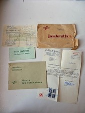 LAMBRETTA INNOCENTI 125 d ld 1954 booklet USE MAINTENANCE Philotechnics Trieste