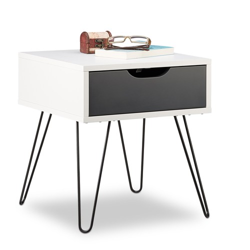 Table chevet gris - table,