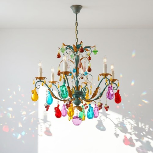 Lustre style murano livo iride - lustre,