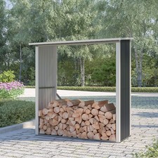 Abri à bois en métal