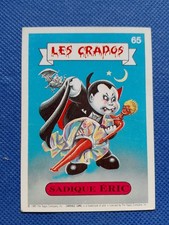 Les Crados / Carte numéro 65 / French Garbage Pail Kids Nasty Nick.