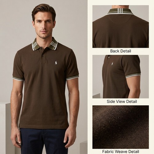 Polo ralph lauren homme marron - polo,
