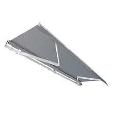 Toboli Store banne rétractable 3,5x3m Marquise Anthracite Auvent Pare-solaire