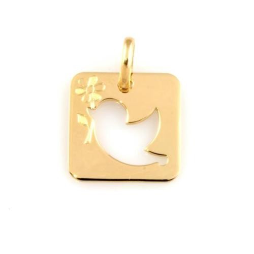 Pendentif médaille or - pendentif, en