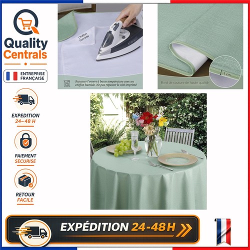 Nappe ronde 140 pvc effet - 140,