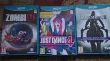 Jeux Wii U neufs non utilisés (lot ou séparément) : Zombi U, Just dance 4, ...