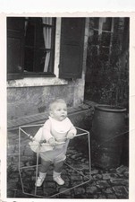 OLD PHOTOGRAPH LITTLE BOY IN HIS TOY