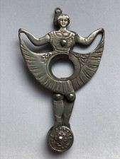 RARISSIME superbe ancien COUPE CIGARE PENDENTIF représentant FEMME vers 1900