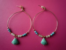 SUPERBES CREOLES CLOUS "CLIO