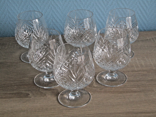 Verres cognac en cristal - verres,