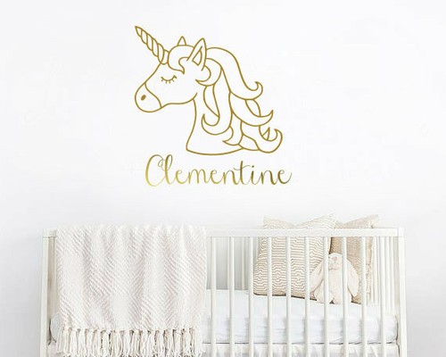 Unicorn wall decal - unicorn, decal,