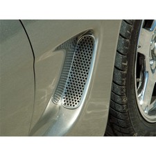 2pc Perforated Stainless Steel Vent Grilles for 1997-2004 Chevy Corvette C5