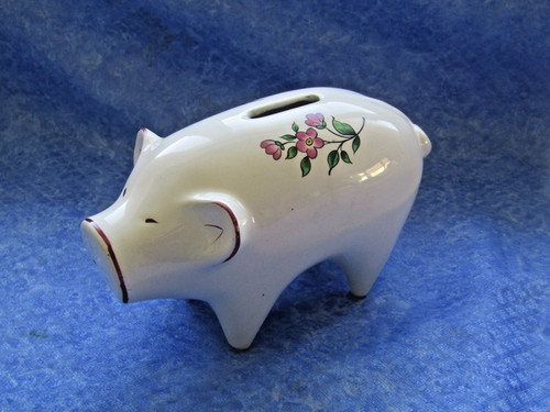 Tirelire cochon faïence de - cochon, en