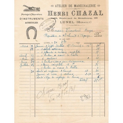 Henri chazal maréchalerie - chazal,