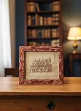 Antique Military Photo 140th Regiment | Workers Shoemakers Framed Sepia