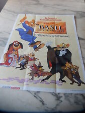 WALT DISNEY BASIL DETECTIVE PRIVATE HATCHET ANIME POSTER POSTER BOOK 