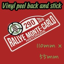 2010 Historique Rallye Monte Carlo Vinyl Sticker Classic Mini car Automobile Uk