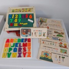 Vintage Pupitre Tableau Fisher Price " School Days Desk "  1972 Jouet .