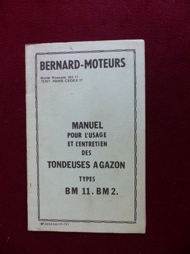 Manuel usage entretien - usage,