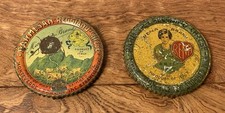 Two Original  Old litho plaque tin Advertising for Parmesan Reggiano Cheese#CB