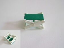 PLAYMOBIL (P204) SAFARI - Green & White Folding Chair 3413 3433 Ngorongoro