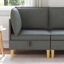 Pouf de rangement avec coussin