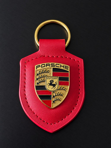 Porte clés écusson porsche - porte-clés,