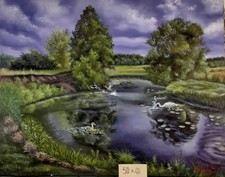 Tableau Huile Sur Toile Signée