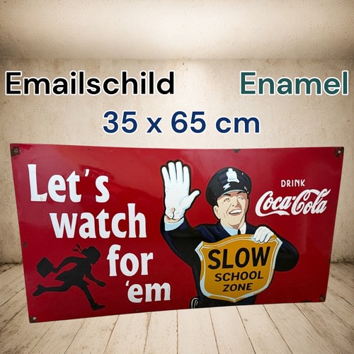 Plaque émaillée vintage coca - plaque,