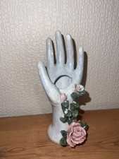 Main Baguier Soliflore Porte Bijoux Décor Floral, Fleurs, Rose