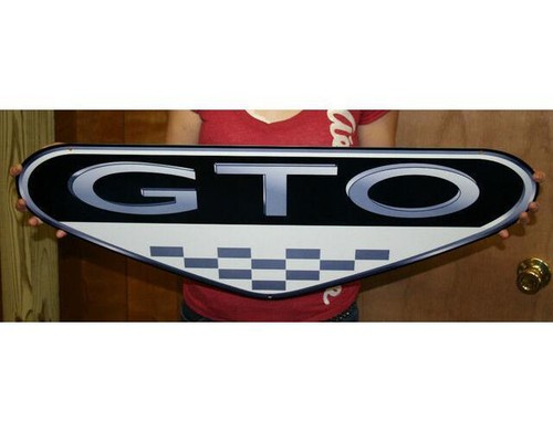 Pontiac gto emblem steel sign - gto,