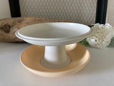 724⚜️ Petit Compotier Plat Tupperware Diamètre 18 Cm Blanc