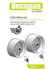1/24 ROUES BORRANI 250 GTO - 3D- DECALCAS- DCL-PAR100