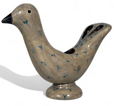 Vase pique fleur Colombe ceramique signée Jeanne Levêque Quimper Mathurin Méheut