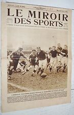 MIROIR SPORTS 1925 N°252 RUGBY BOXE FOOTBALL COUPE 1/2 CYCLISME GIRARDENGO 6 J