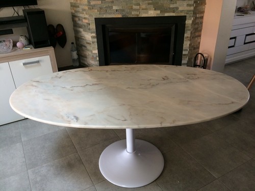 Table marbre rose - table, en