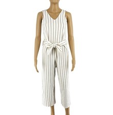 Gocco Filles Combinaison Sans Manches Rayée Blanche Taille 110-116 CM 5/6 Ans