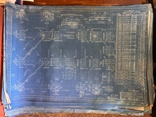Vintage Steel Structure Blueprints Originals 1947 (36"x24")