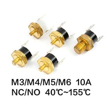 KSD301 M3 M4 M5 M6 Bakelite Temperature Switch Sensor Thermostat 40- 150°C NO NC