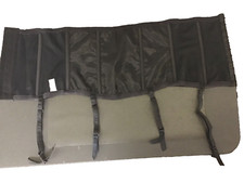 VTG JEZEBEL Black Lace 9 inch Ribbed Waist Cinching Garter