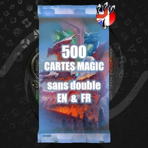 Lot 500 cartes magic the - 500,