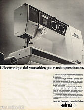 ADVERTISEMENT ADVERTISING 055 1981 ELNA sewing machine STELLA AIR ELECT 19.5.15