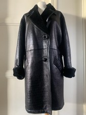 Yves Saint Laurent Fourrures YSL magnifique manteau en shearling peau lainée