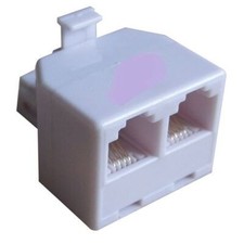 Adaptateur rj11 male et 2 rj11 femelle pour dupliquer une prise rj11 6p4c femell