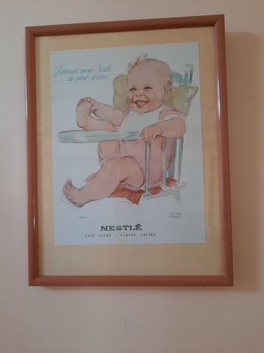 Ancienne affiche publicitaire - ancienne,