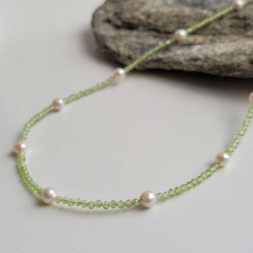 Collier argent pierre - pl,