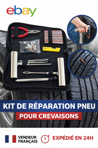 Kit réparation pneu tubeless - réparation,
