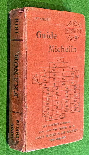 Guide michelin rouge 1919 - guide,